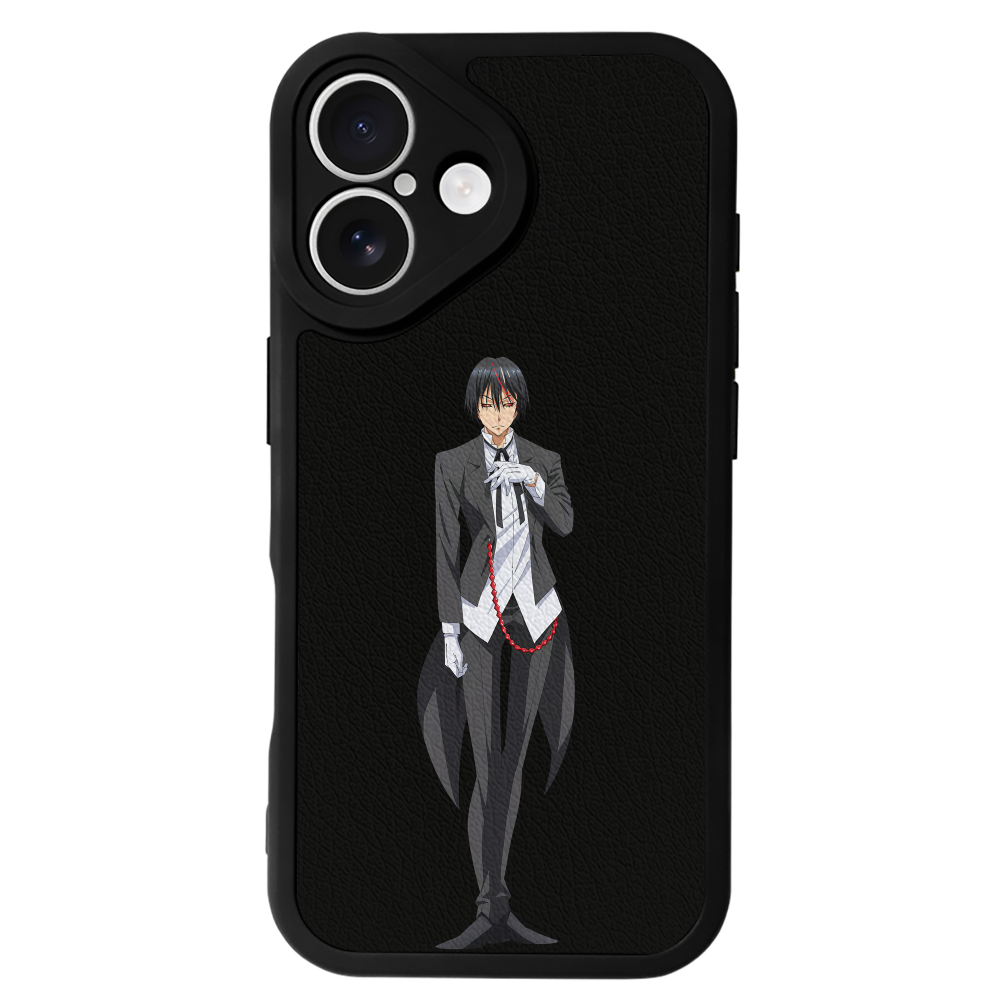（画像用） 転スラ Regarding Reincarnated to Slime 【iPhone 16シリーズ対応】シリコンスマホケース（レザー調） 材質：シリコン